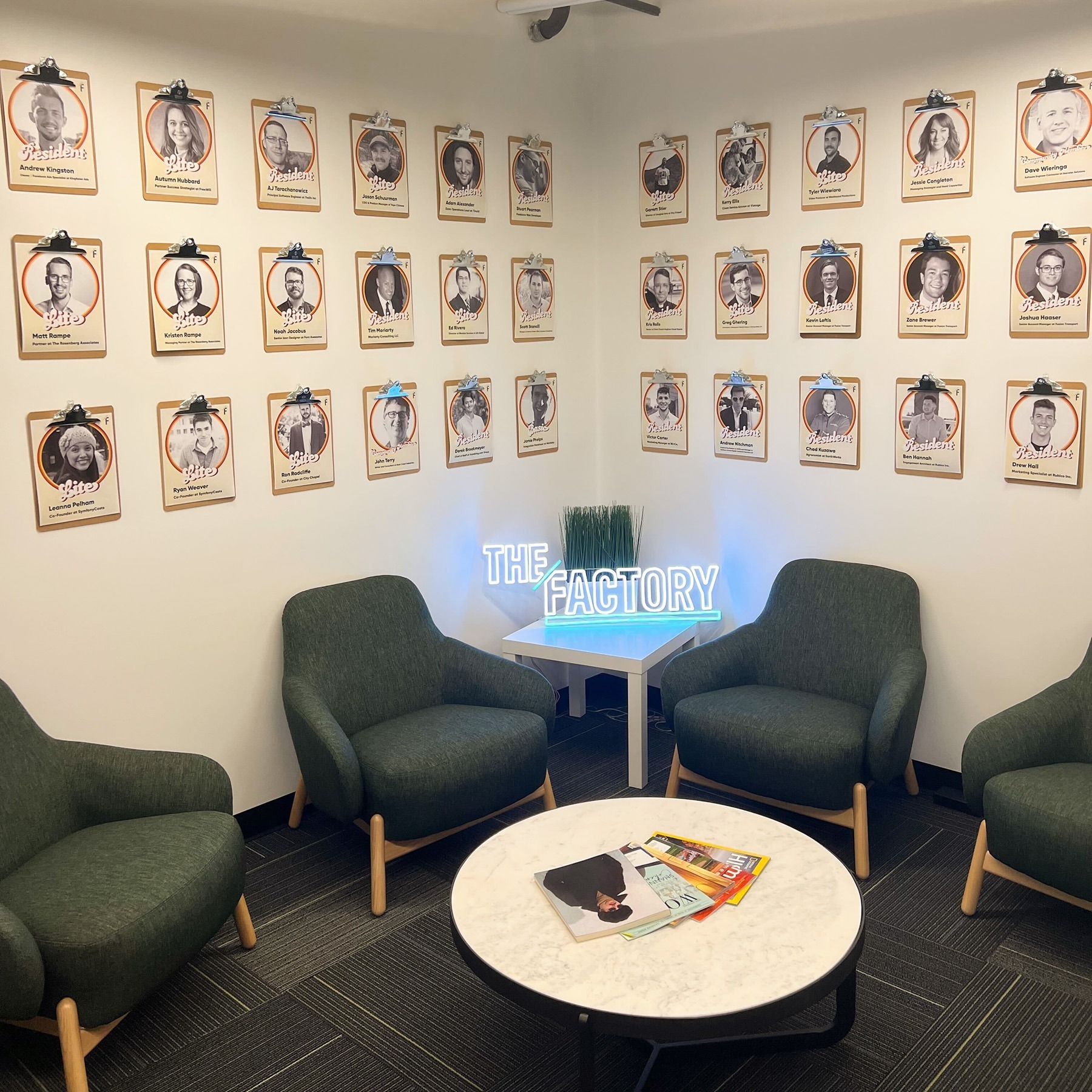 Our Wall of Fame in our waiting area